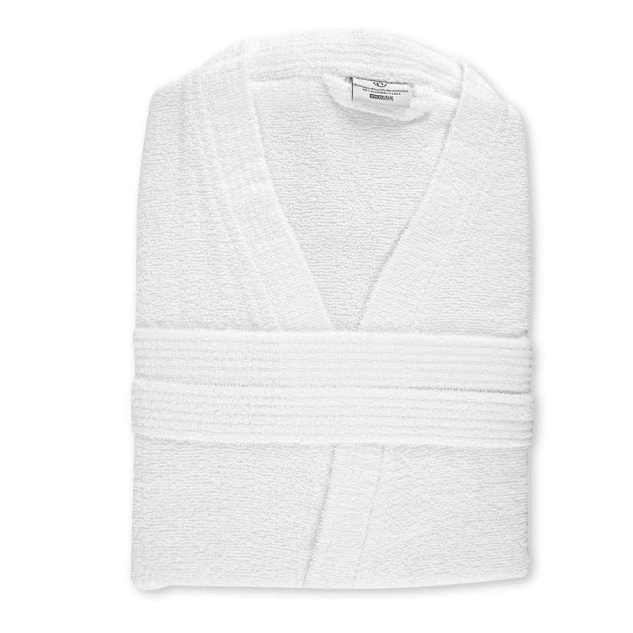 Hygostar® Bademäntel Kimono, Baumwolle, Länge: 120 cm, weiß S / Packung (1 Stück)