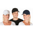HYGOSTAR® Baseballkappe aus Polycotton 1 Packung (10 Stück), Weiß