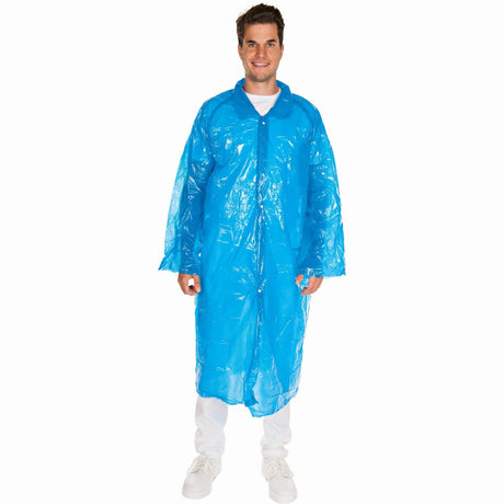 HYGOSTAR® Besucherkittel PE 1 Packung (10 Stück), Blau