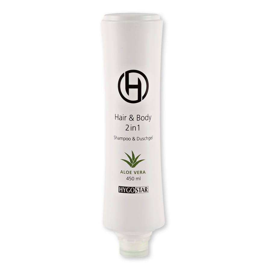 HYGOSTAR® Hair & Body, 2in1 Squeeze Flasche, pflegend, 450 ml Packung (10 × 450 ml)