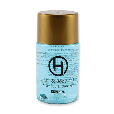 HYGOSTAR® Hair & Body, blaues Hotel-Shampoo und Duschgel 2in1 Packung (50 × 25 ml)