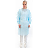 HYGOSTAR® Kittel mit Strickbündchen 1 Karton (100 Stück), Blau