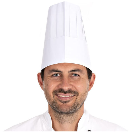 HYGOSTAR® Kochmütze Le Chef, Papier 20 cm – 1 Packung (50 Stück)