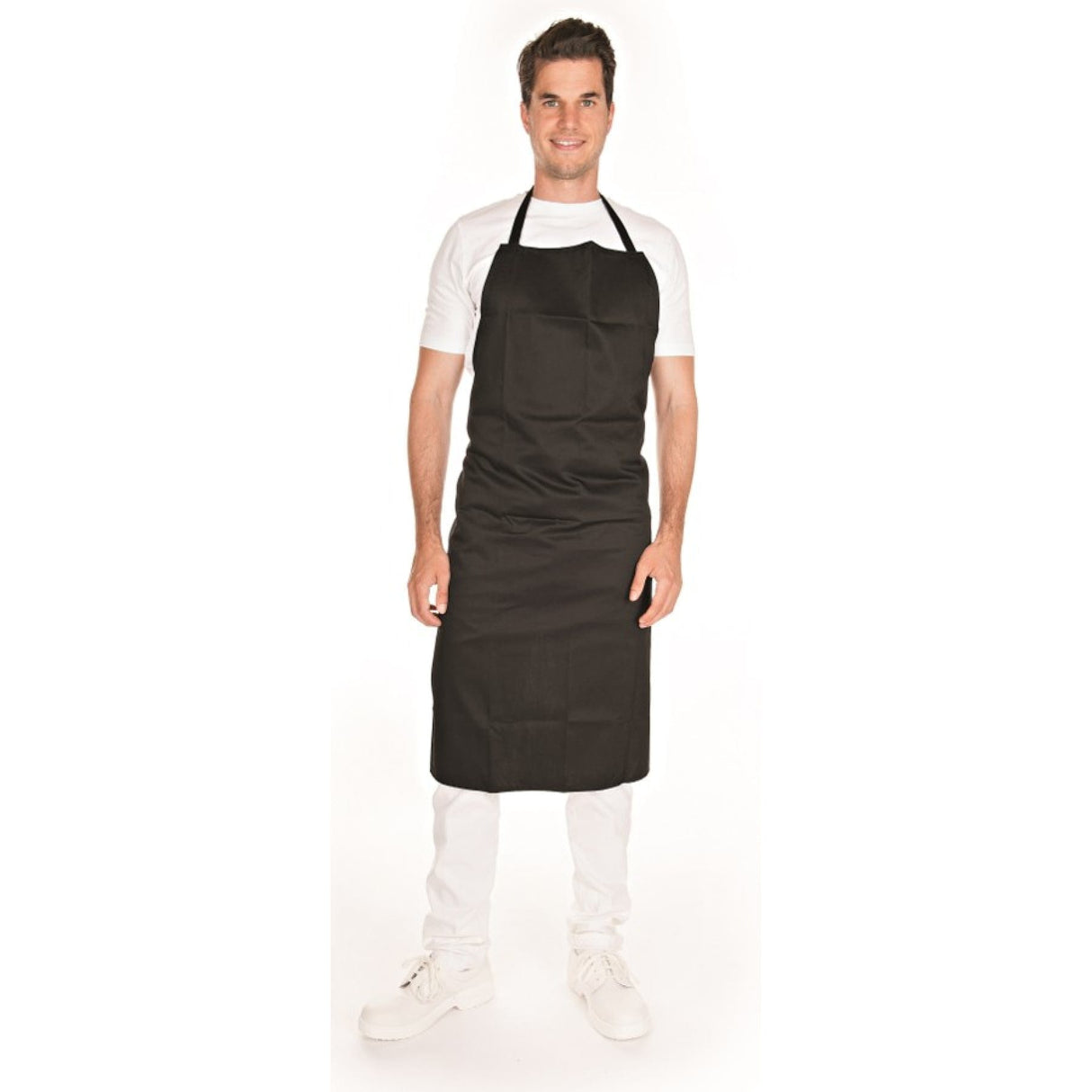 HYGOSTAR® Latzschürze aus Polycotton 1 Karton (36 Stück), Schwarz