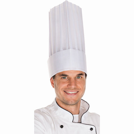 HYGOSTAR® Le Grand Chef Kochmütze, offenliegend 1 Packung (10 Stück)