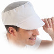 HYGOSTAR® Schildmütze mit Netzoberteil 1 Packung (10 Stück), Weiß