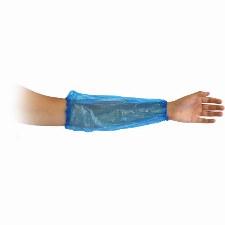 HYGOSTAR® Schutzärmel Polyethylen 1 Packung (100 Stück), 20my Blau