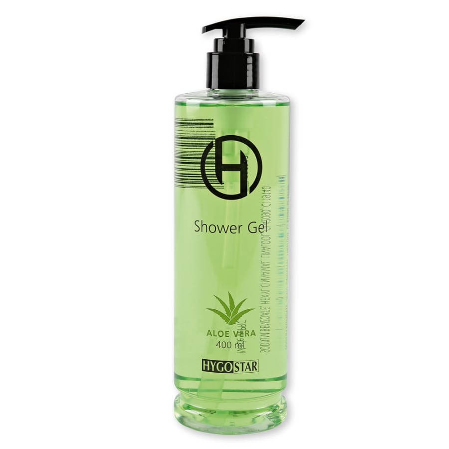 Hygostar® Shower Gel, pflegendes Duschgel mit Aloe Vera Duft 1 Packung (15 Flaschen × 400 ml)