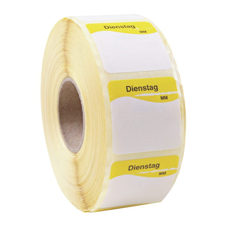 HYGOSTAR® Tagesetikett, abziehbar 1 Rolle (1000 Stück), Gelb