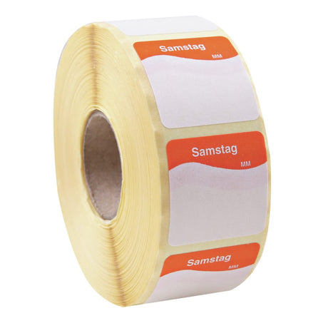HYGOSTAR® Tagesetikett, abziehbar 1 Rolle (1000 Stück), Orange