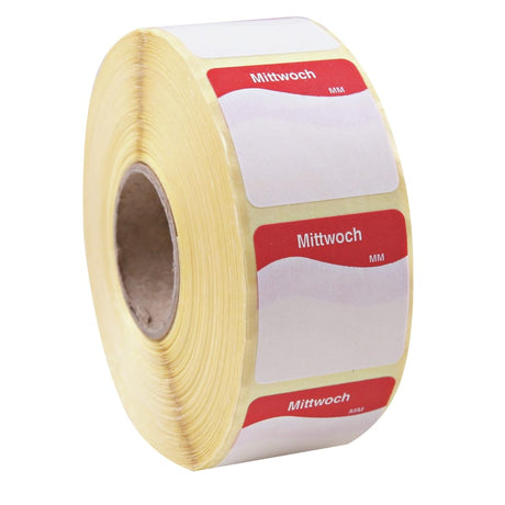 HYGOSTAR® Tagesetikett, abziehbar 1 Rolle (1000 Stück), Rot