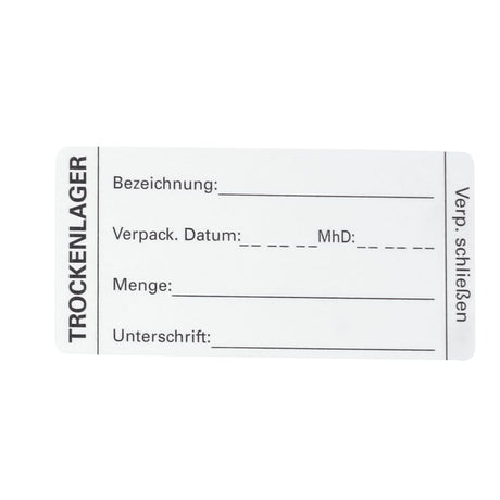 HYGOSTAR® Trockenlager-Etikett