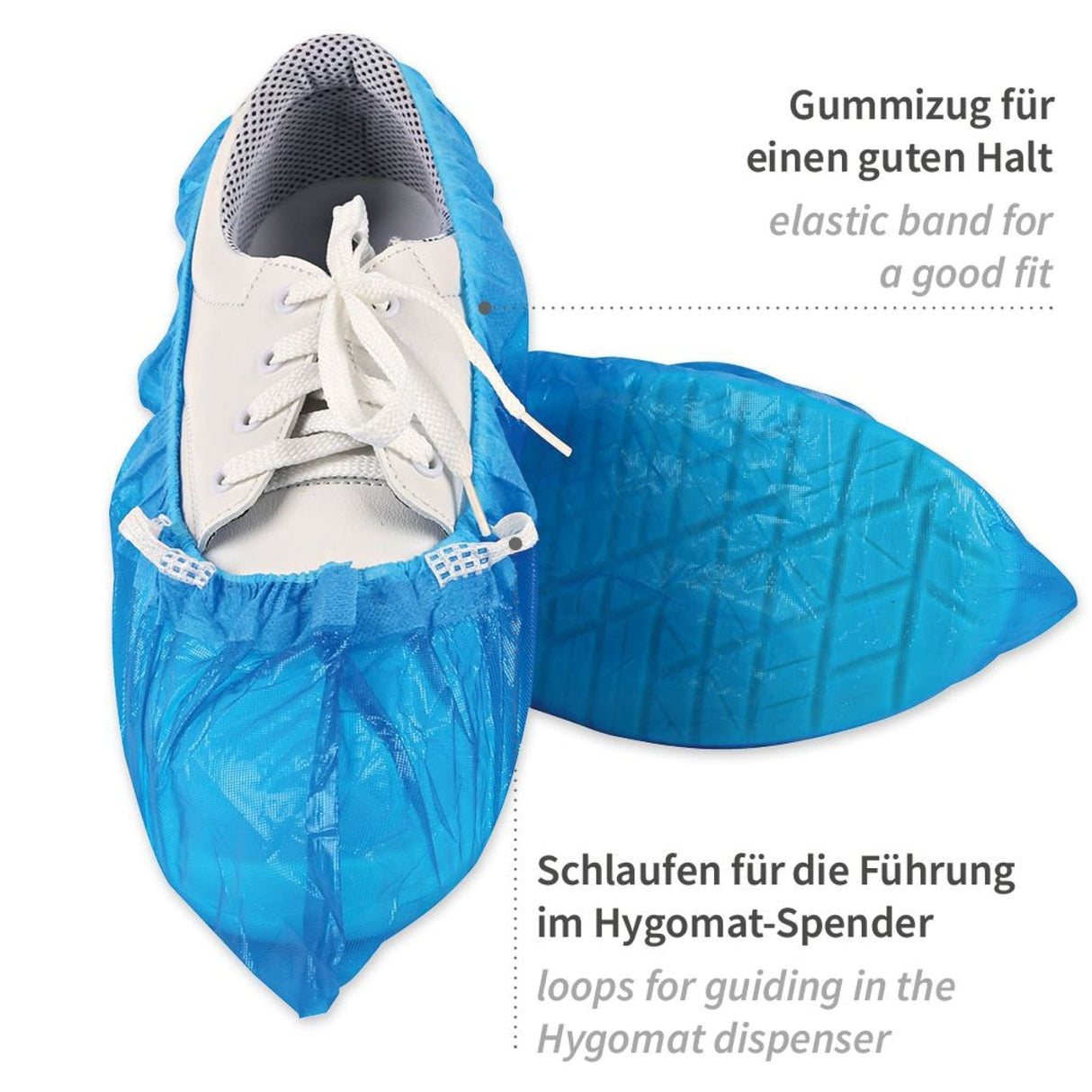 HYGOSTAR® Überschuhe ohne Clips für Hygomat Clipless, CPE, blau