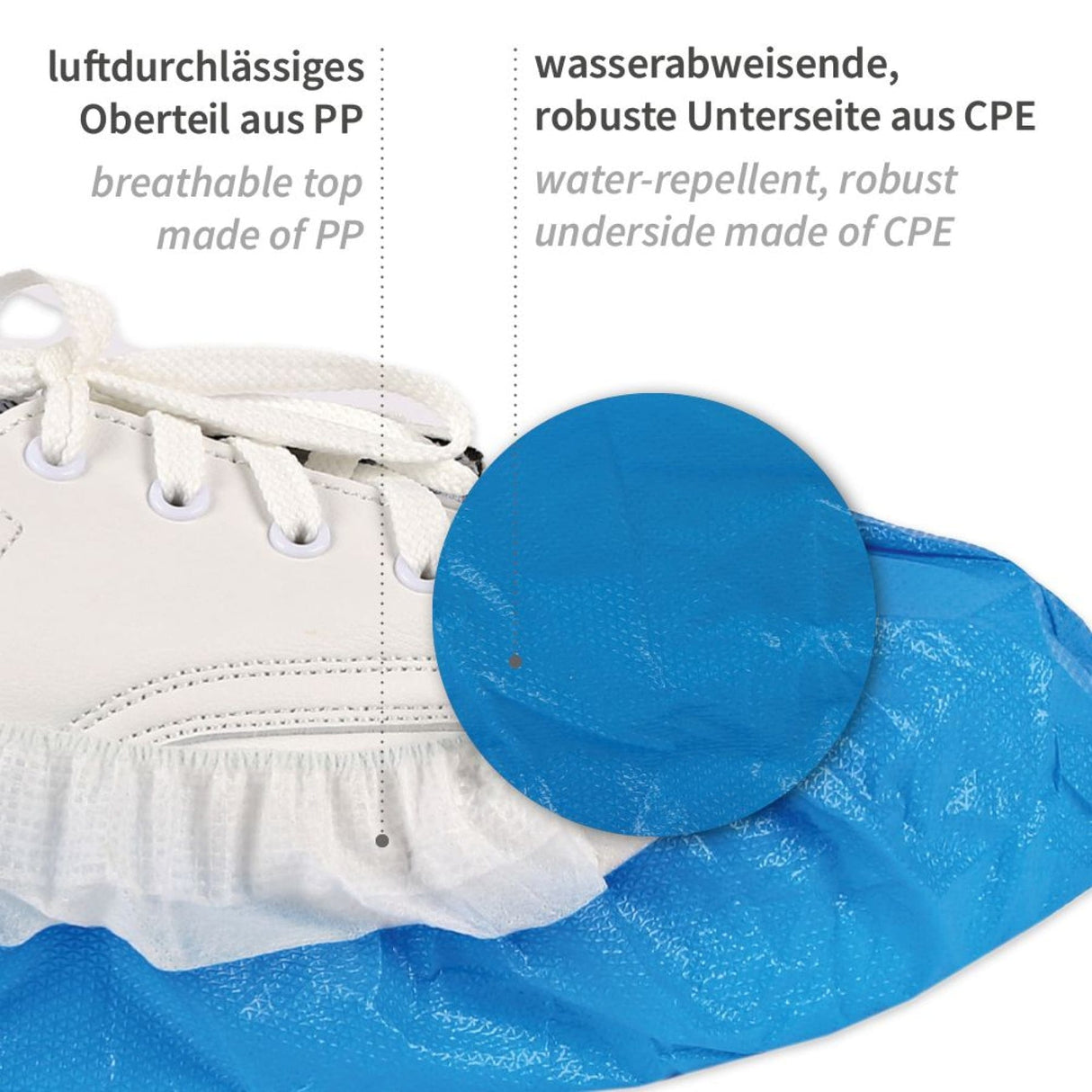 HYGOSTAR® Überschuhe ohne Clips für Hygomat Clipless, PP/CPE