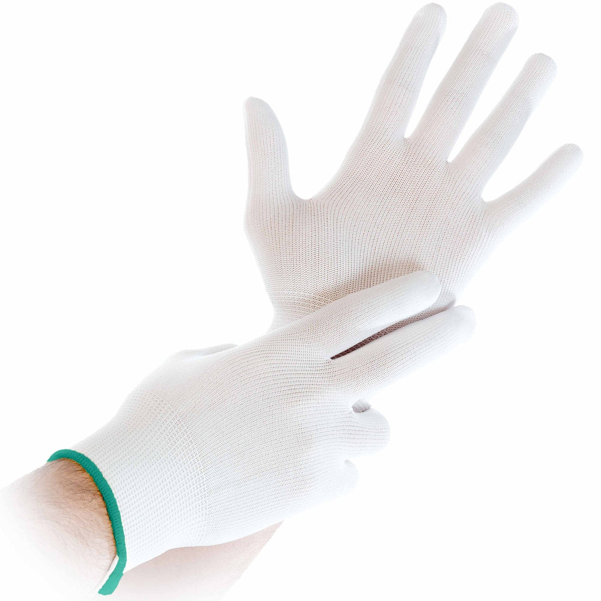 Hygostar® Ultra Flex Nylonfeinstrickhandschuhe 1 Packung, 12 Paar, M