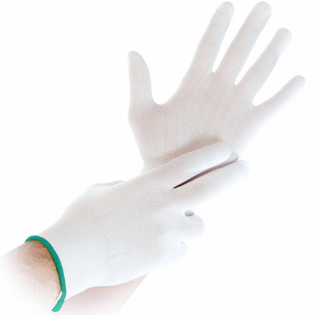 Hygostar® Ultra Flex Nylonfeinstrickhandschuhe 1 Packung, 12 Paar, M