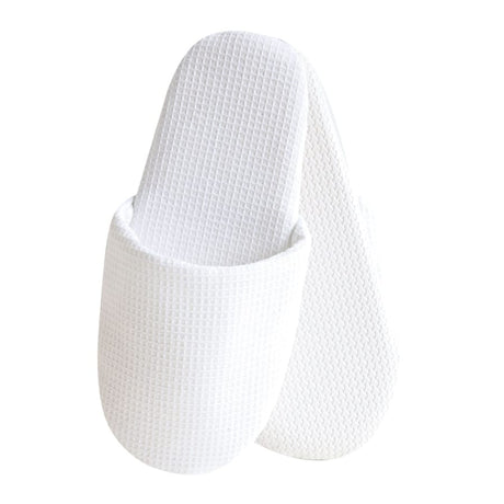 HYGOSTAR® Waffle Slipper aus Baumwolle, geschlossen, bedruckbar 1 Packung (1 Paar)