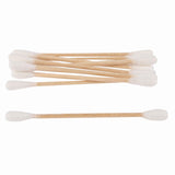 HYGOSTAR® Wattestäbchen, nachhaltiger Holzstiel, 0,5 x 7 cm 1 Beutel (100 Stück)