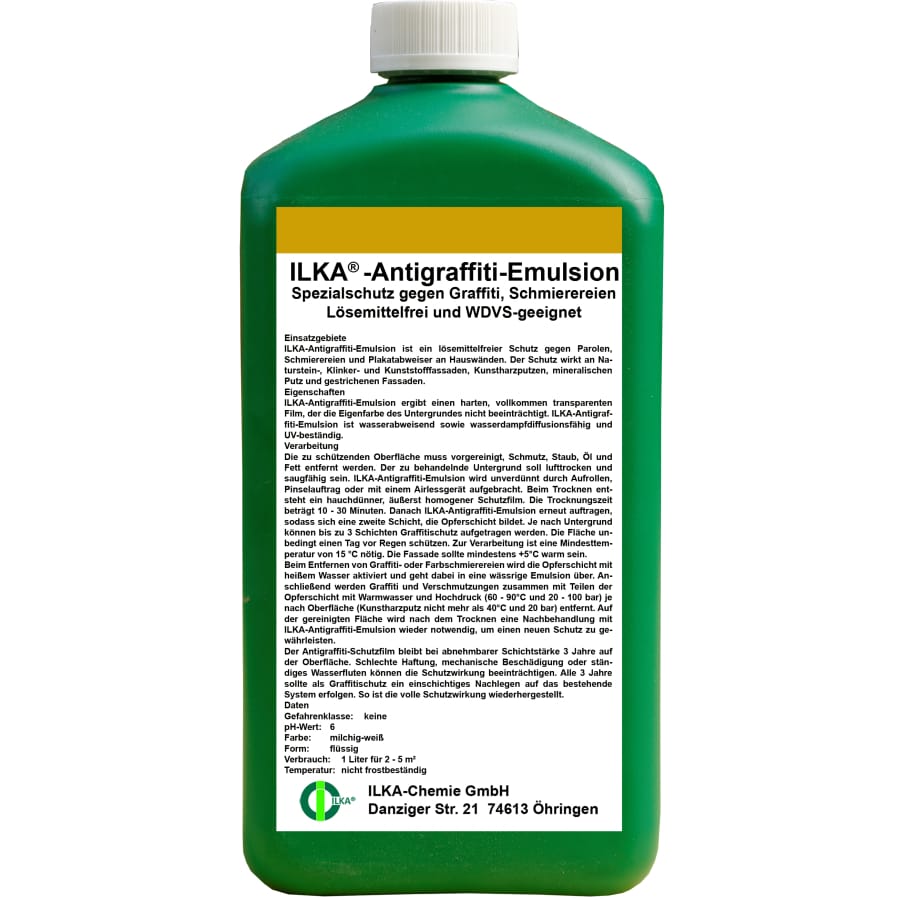 ILKA Antigraffiti Emulsion Karton 12 x 1 Liter