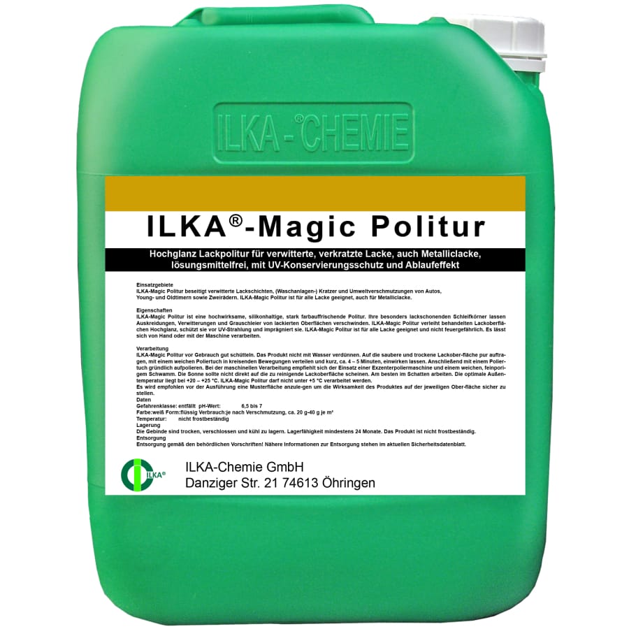 ILKA Magic Politur für Lacke 10 Liter Kanister