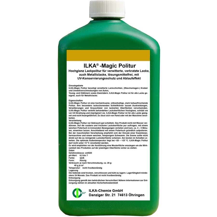 ILKA Magic Politur für Lacke Karton 12 x 1 Liter