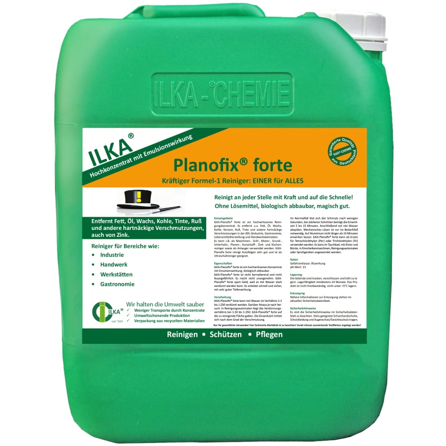 ILKA Planofix forte Reinigungskonzentrat, antistatisch 10 Liter Kanister