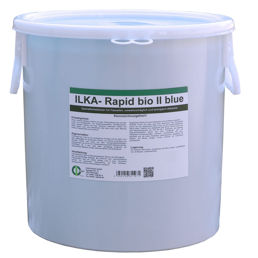 ILKA Rapid bio II blue Abbeizer Lack 10 kg Eimer