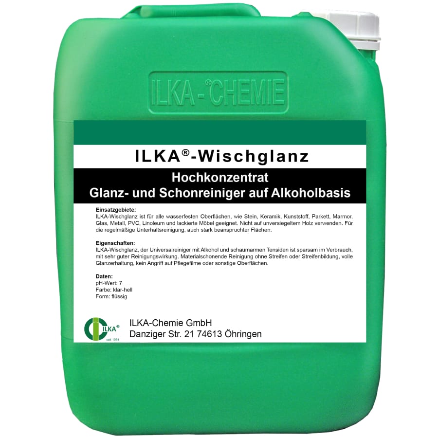 ILKA Wischglanz Fußbodenreiniger, Hochkonzentrat 10 Liter Kanister