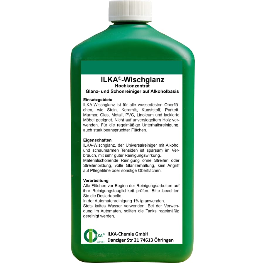 ILKA Wischglanz Fußbodenreiniger, Hochkonzentrat Karton 12 x 1 Liter
