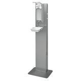 ingo-man® E AFP T Hygiene-Station mit 1-Liter-Desinfektionsmittelspender mit manuellem Spender