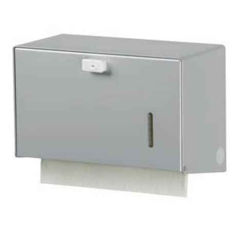 ingo-man® HS 15 Handtuchpapierspender für ca. 300 Blatt Aluminium eloxiert