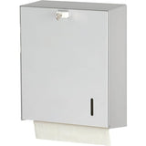 ingo-man® HS 31 Handtuchpapierspender für ca. 750 Blatt Edelstahl mit Edelstahl-Rückwand