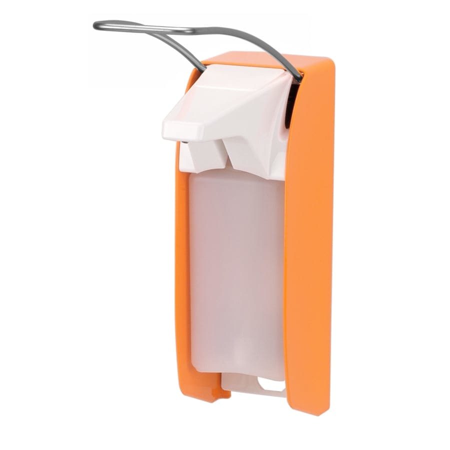 ingo-man® plus IMP E/ELS P/24 Seifen- und Desinfektionsmittelspender, Signalfarben langer Hebel, leuchthellorange