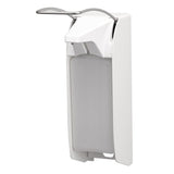 ingo-man® plus IMP ELS/TLS /24 Seifen- und Desinfektionsmittelspender, Ellenbogenhebel 1 Liter, Aluminium weiß (TLS P/24)