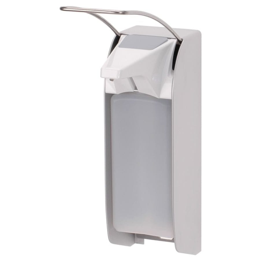 ingo-man® plus IMP ELS/TLS /24 Seifen- und Desinfektionsmittelspender, Ellenbogenhebel 1 Liter, Edelstahl (TLS E/24)