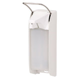 ingo-man® plus IMP Seifen- und Desinfektionsmittelspender, manuell 1000 ml, weiß, Edelstahlpumpe (T P/24)