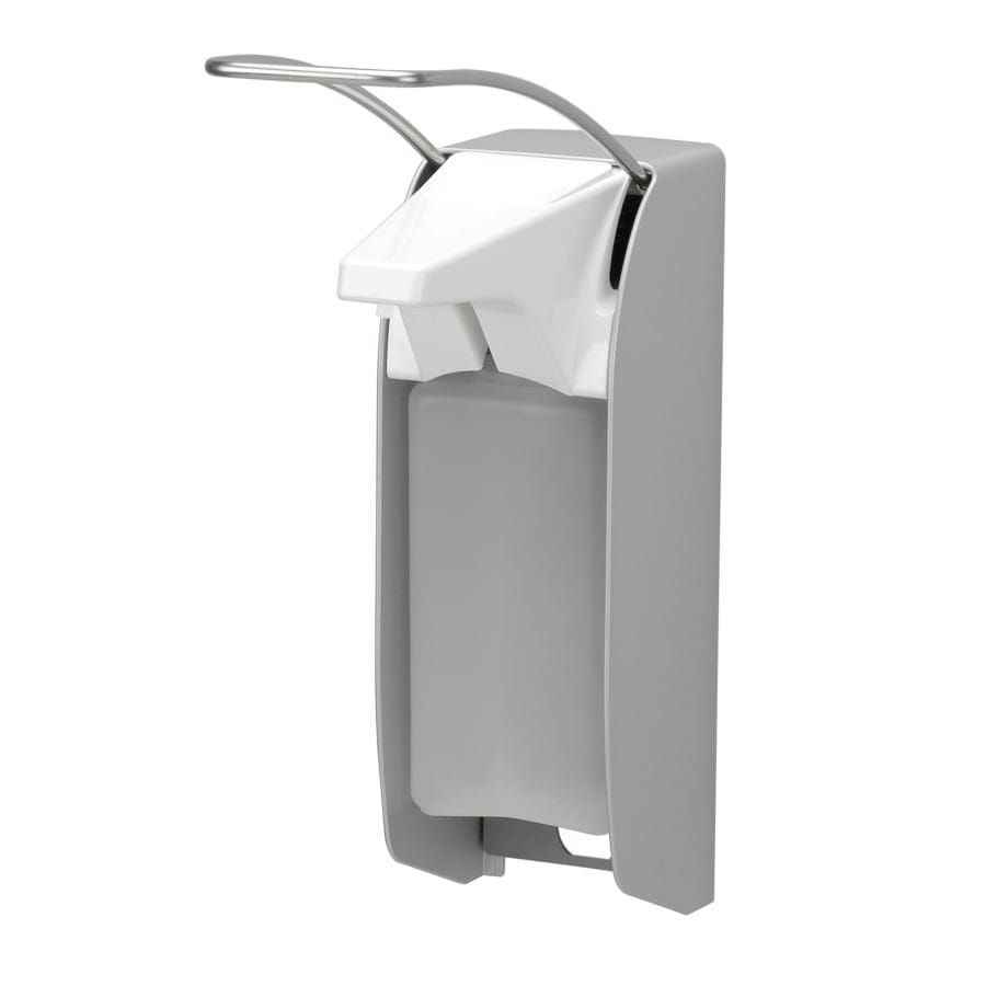 ingo-man® plus IMP Seifen- und Desinfektionsmittelspender, manuell 500 ml, Aluminium, langer Hebel, Einwegpumpe (ELS A/DHP)