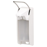 ingo-man® plus IMP Seifen- und Desinfektionsmittelspender, manuell 500 ml, weiß, Edelstahlpumpe (E P/24)