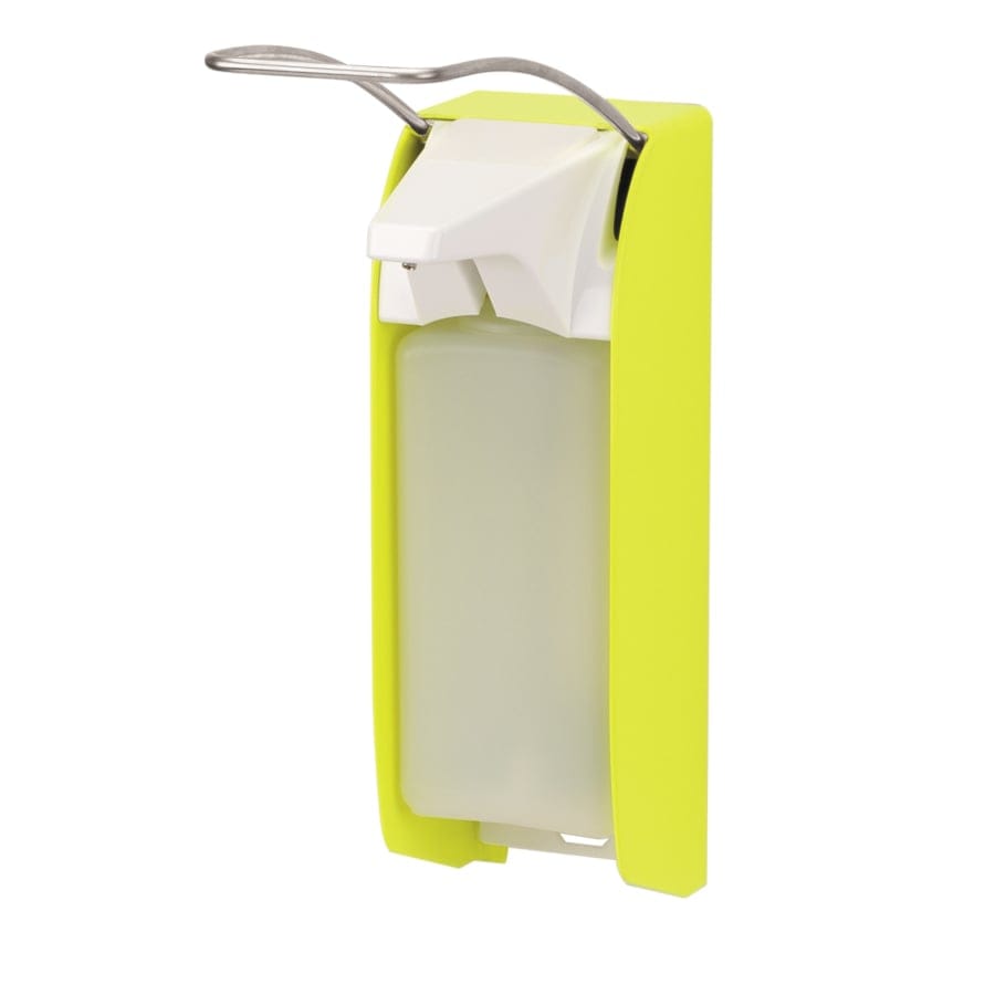 ingo-man® plus IMP T/TLS P/24 Seifen- und Desinfektionsmittelspender, Signalfarben langer Hebel, leuchtgelb