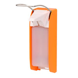 ingo-man® plus IMP T/TLS P/24 Seifen- und Desinfektionsmittelspender, Signalfarben langer Hebel, leuchthellorange