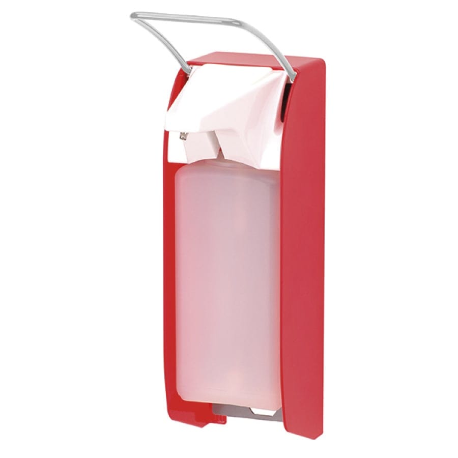ingo-man® plus T P/DHP Seifen- und Desinfektionsmittelspender, Signalfarben leuchtrot