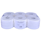 Jumbo-Einzelblatt Toilettenpapier, 2-lagig