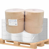 Jumbo-Toilettenpapier, Krepp, 1-lagig, hellgrau, 525 m ½ Palette = 25 Pakete à 6 x 525 Meter