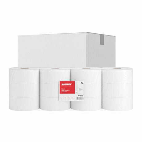 KATRIN Jumbo Toilettenpapier S 150 m, 2-lagig 1 Paket = 12 Rollen