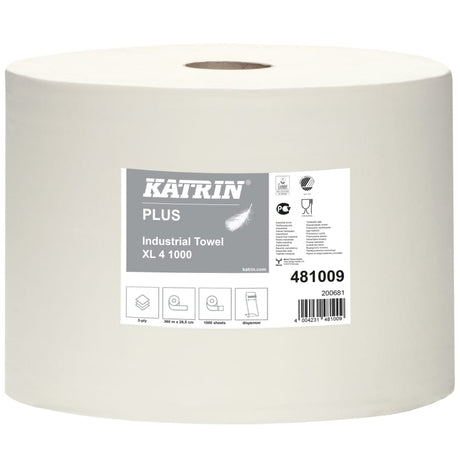 KATRIN Plus Industrieputzrolle 360 m, 4-lagig