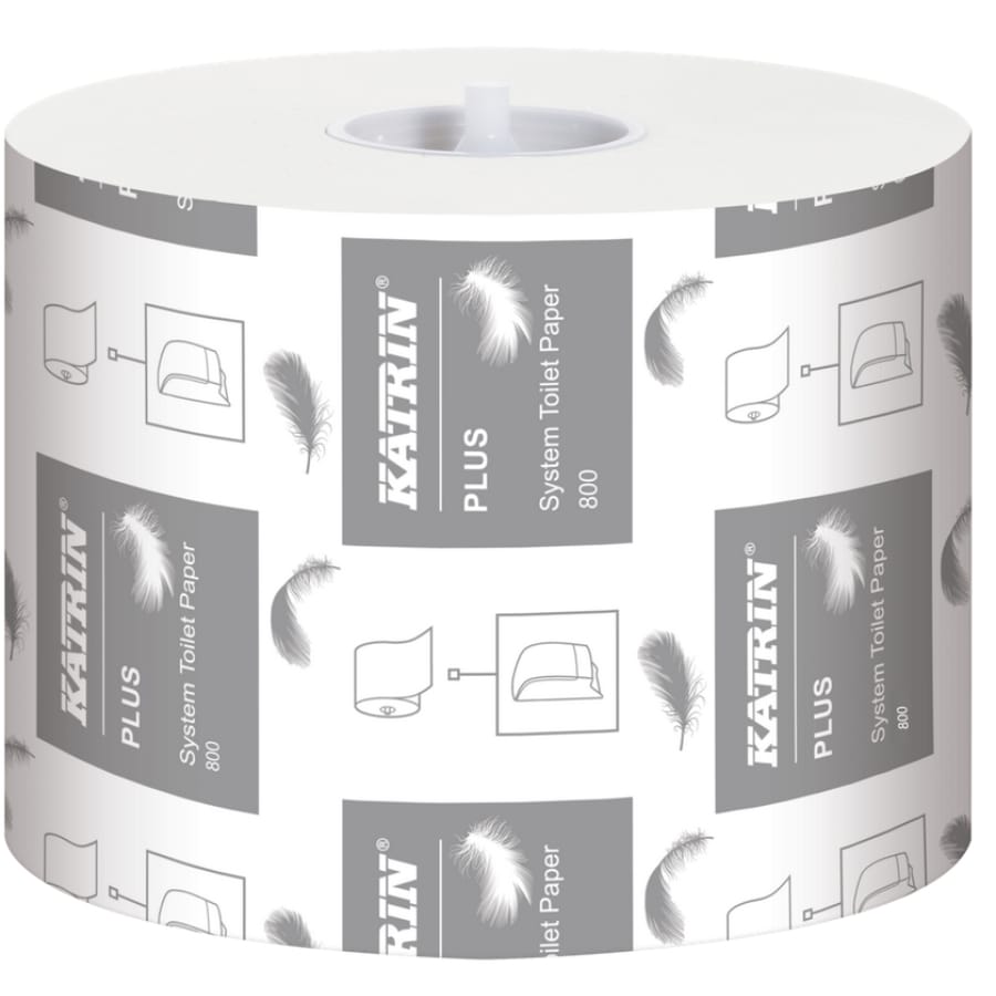 KATRIN Plus System Toilettenpapier 800 Blatt, 2-lagig