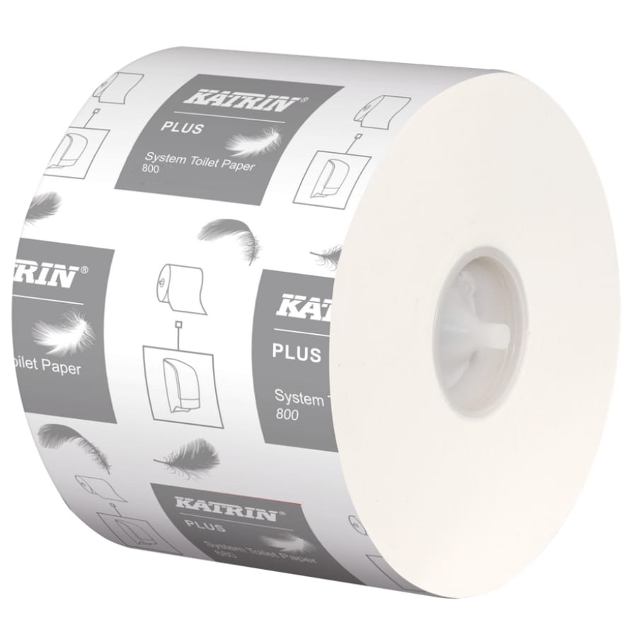 KATRIN Plus System Toilettenpapier 800 Blatt, 2-lagig