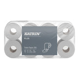 KATRIN Plus Toilettenpapier, 3-lagig, weiß 1 Packung = 8 Rollen