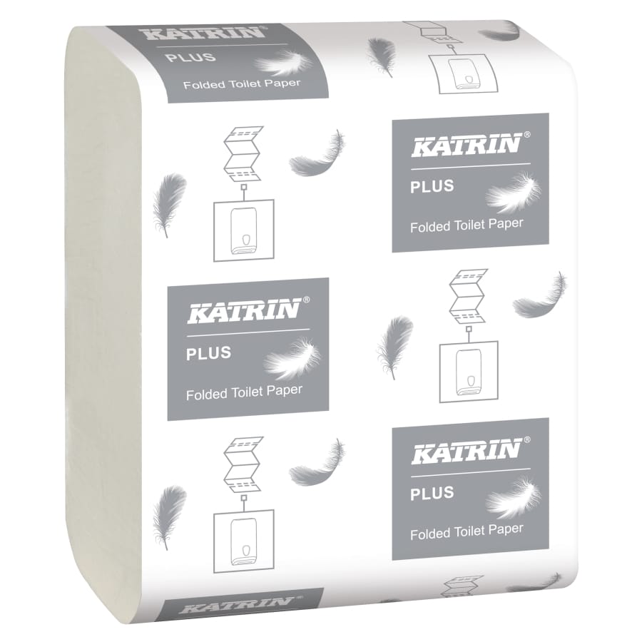 KATRIN Plus Toilettenpapier Einzelblatt 250 Blatt, 2-lagig