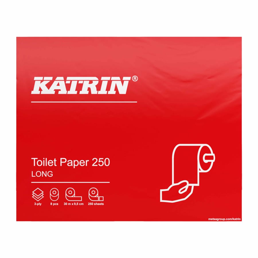 KATRIN Toilettenpapier 250 Blatt, 3-lagig